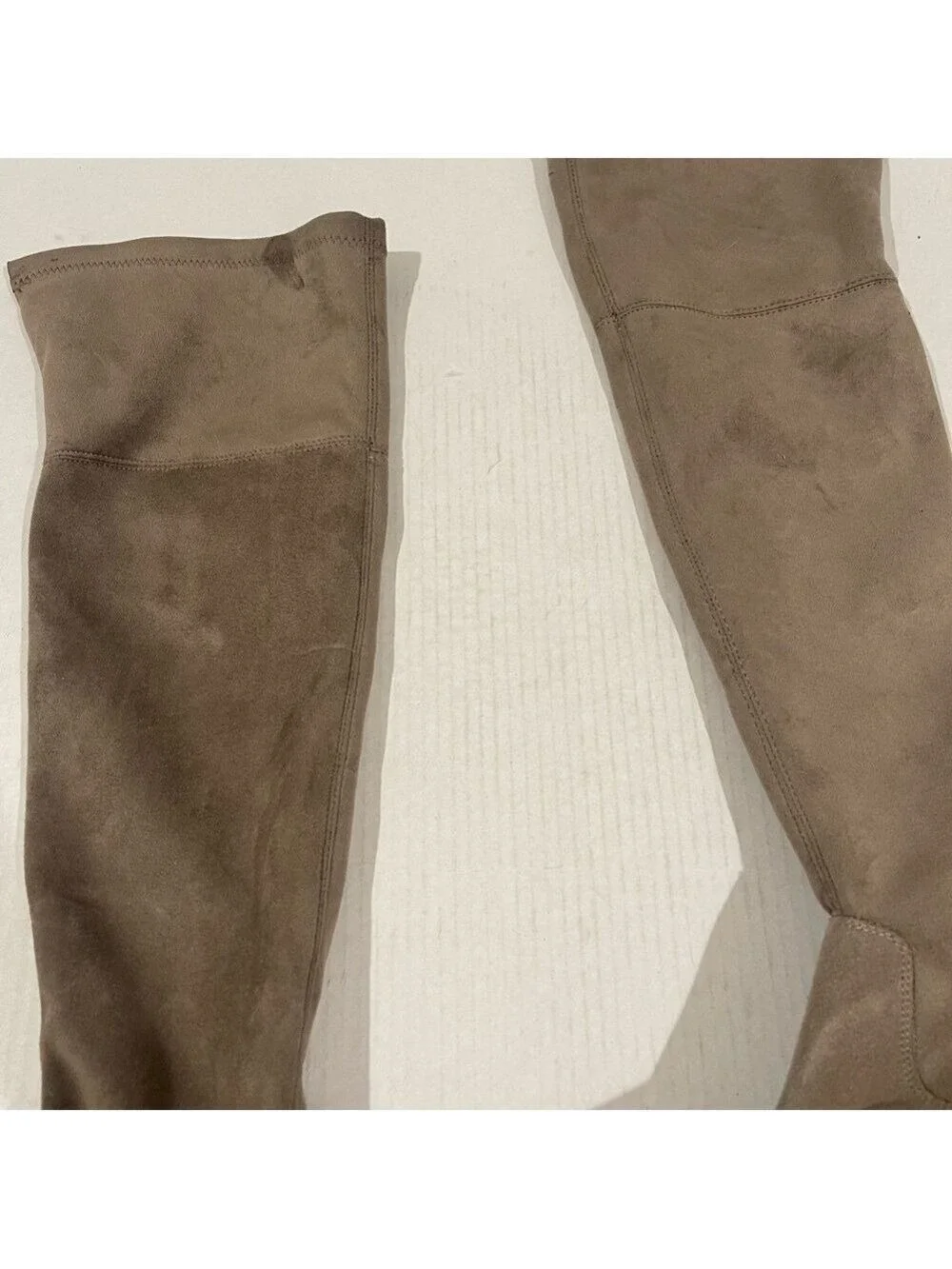 Women’s Rewind Taupe Suede Over Knee Boots Size 10 US!